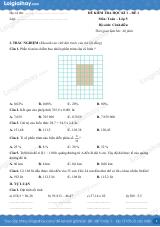 Đề kiểm tra học kì 1 Toán 5 Cánh diều - Đề số 1